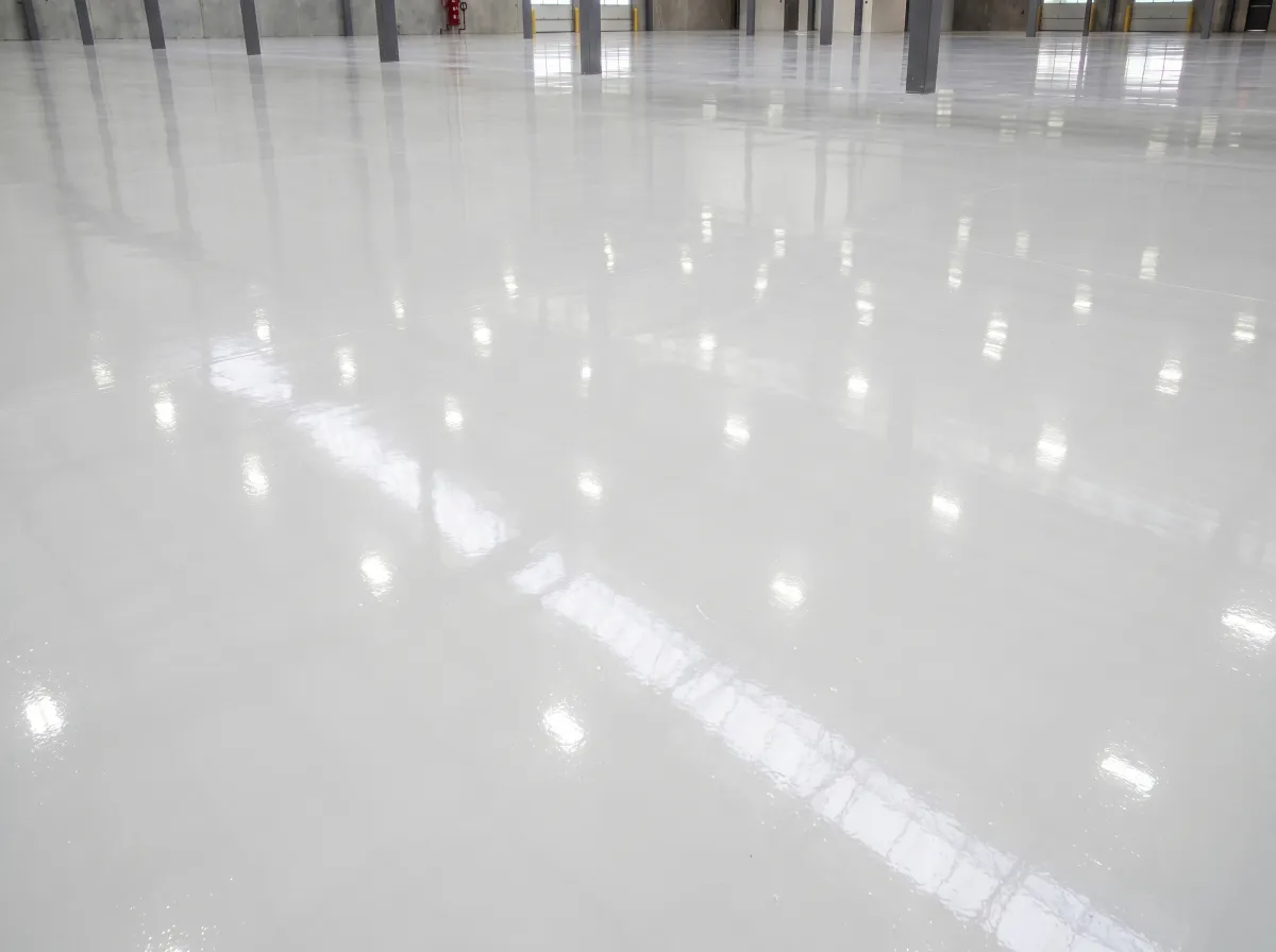Finished concrete coating project in the Fraser Valley